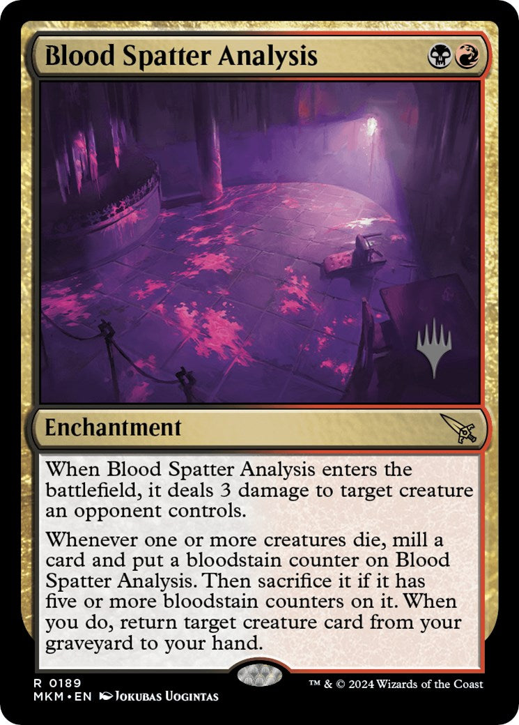Blood Spatter Analysis (Promo Pack) [Murders at Karlov Manor Promo Pack]