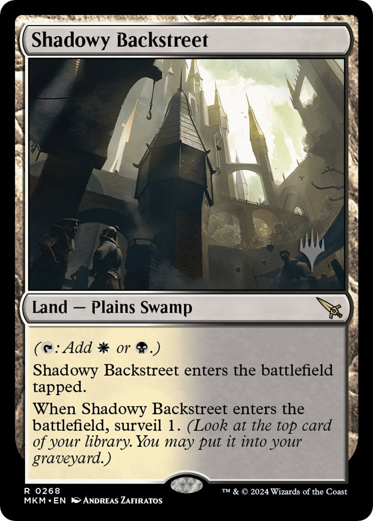 Shadowy Backstreet (Promo Pack) [Murders at Karlov Manor Promo Pack]