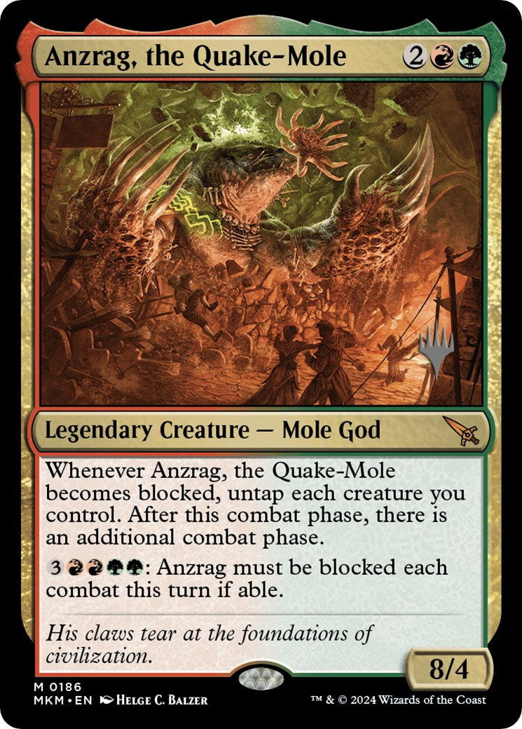 Anzrag, the Quake-Mole (Promo Pack) [Murders at Karlov Manor Promo Pack]