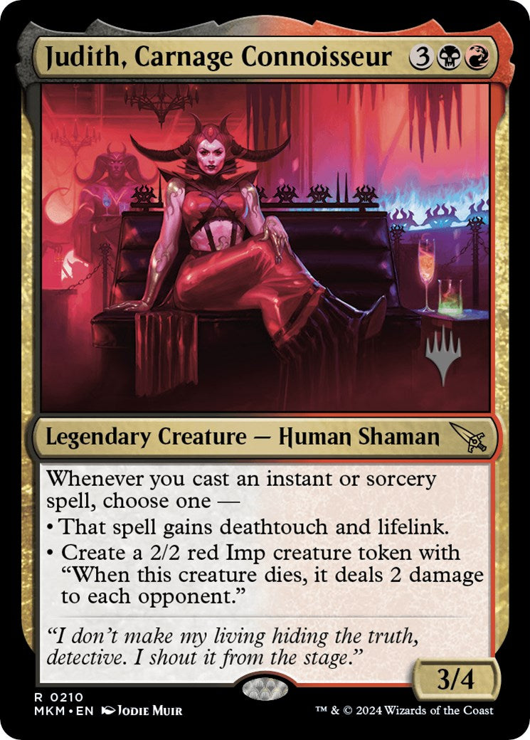 Judith, Carnage Connoisseur (Promo Pack) [Murders at Karlov Manor Promo Pack]