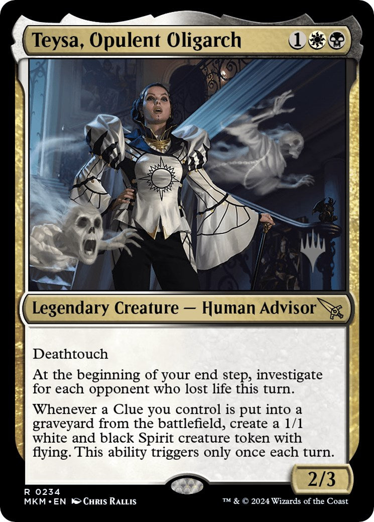 Teysa, Opulent Oligarch (Promo Pack) [Murders at Karlov Manor Promo Pack]