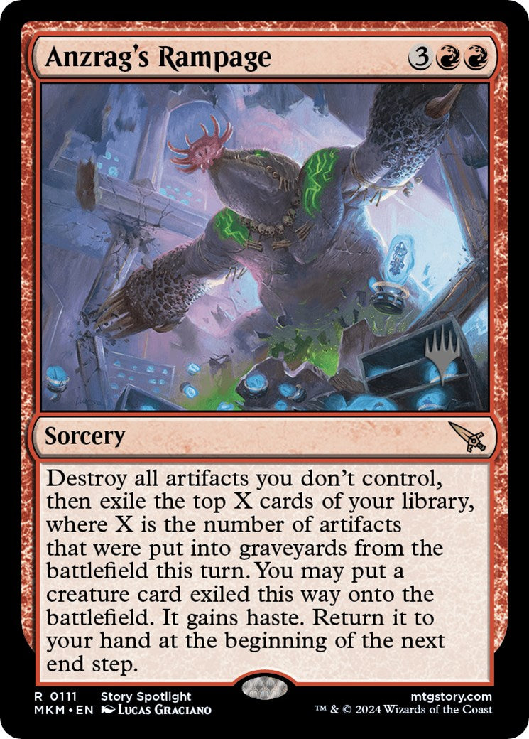Anzrag's Rampage (Promo Pack) [Murders at Karlov Manor Promo Pack]