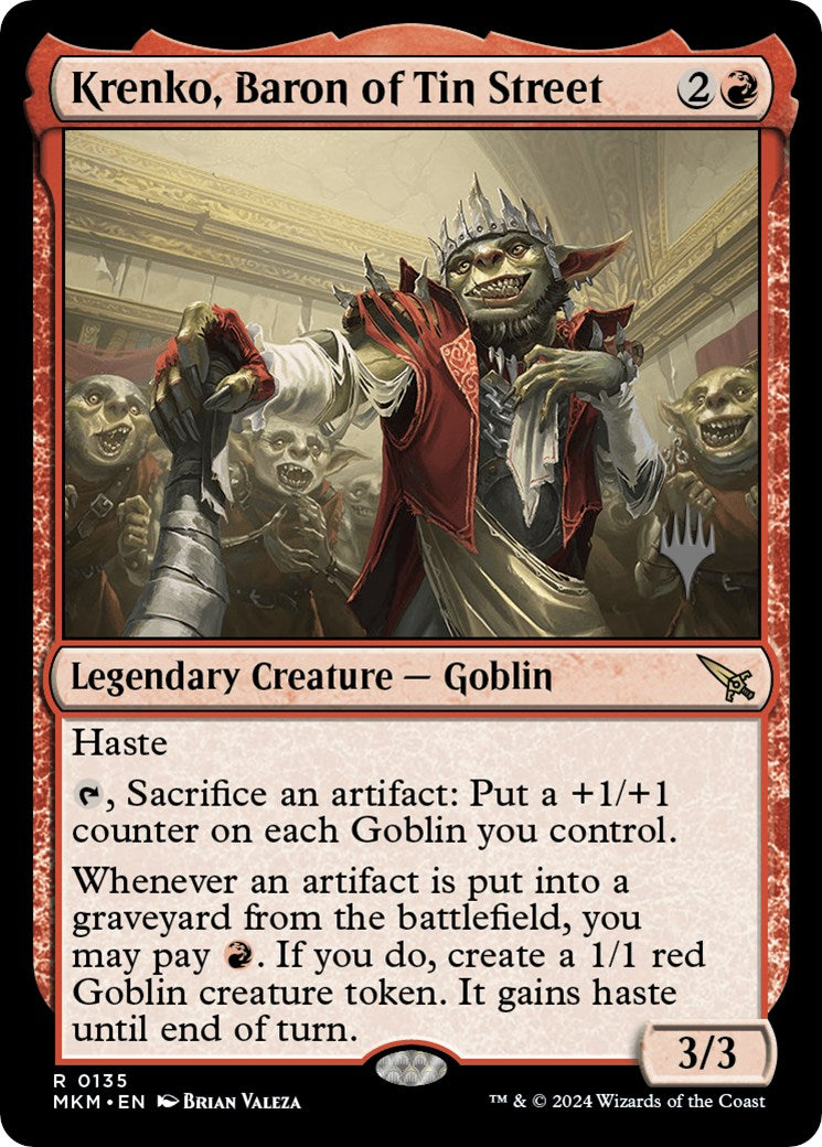 Krenko, Baron of Tin Street (Promo Pack) [Murders at Karlov Manor Promo Pack]