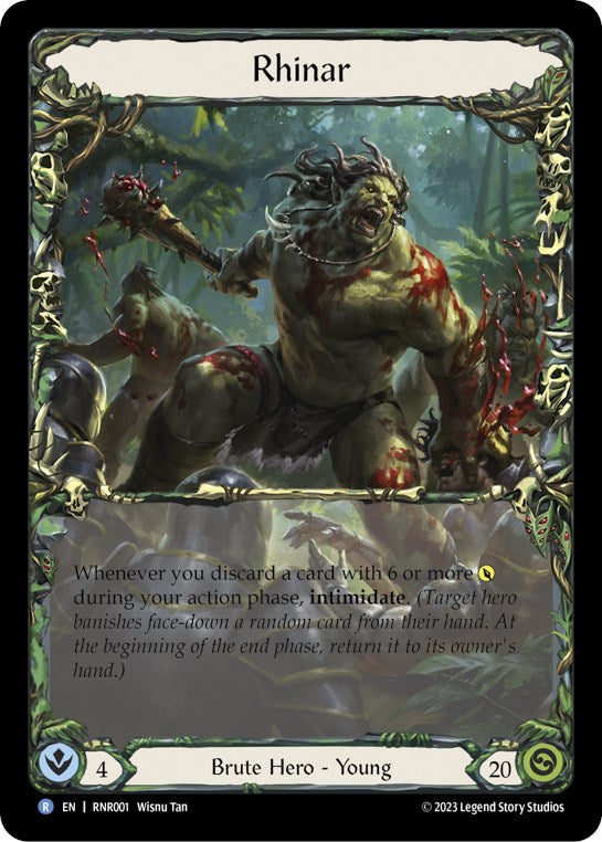 Rhinar [RNR001] (Rhinar Hero Deck) Rainbow Foil
