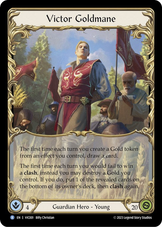 Victor Goldmane [VIC001] (Heavy Hitters Victor Blitz Deck) Rainbow Foil