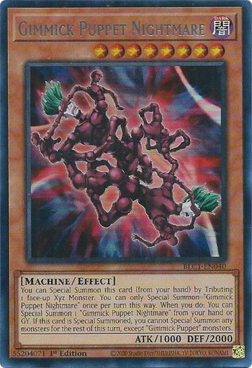 Gimmick Puppet Nightmare (Silver) [BLC1-EN040] Ultra Rare – Fusion Gaming