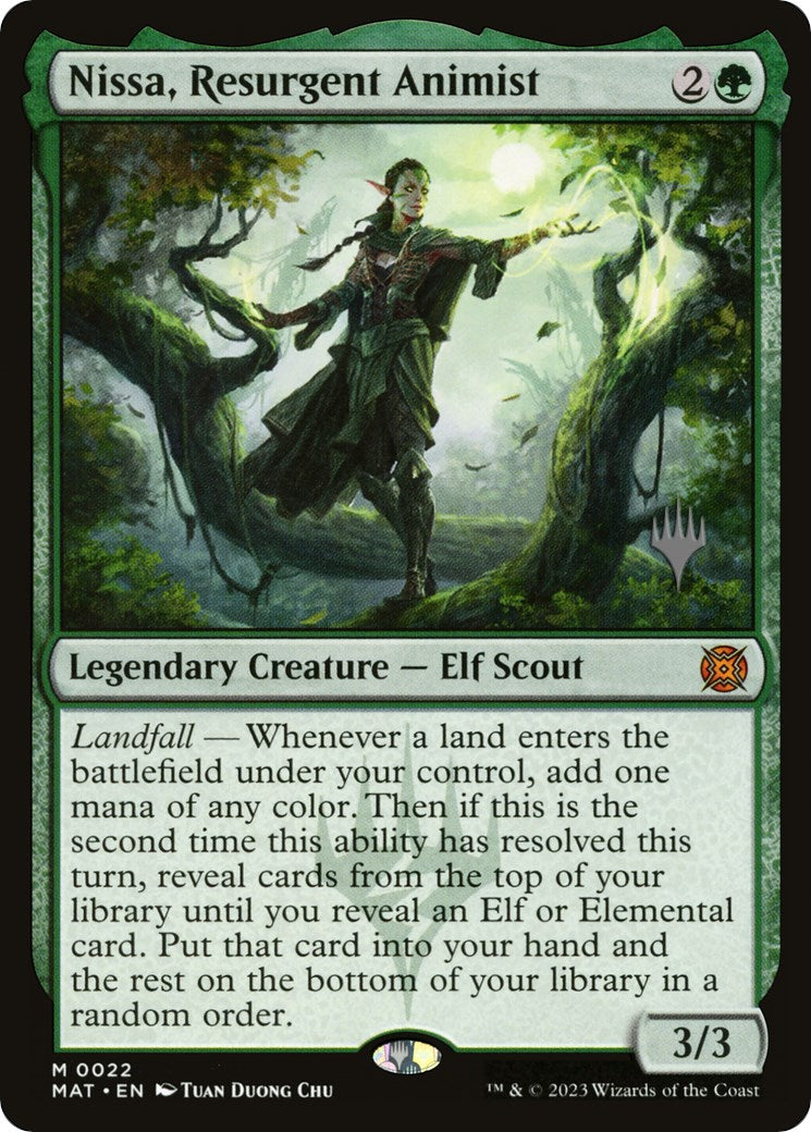 Nissa, Resurgent Animist (Promo Pack) [Murders at Karlov Manor Promo Pack]