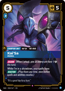front of card Kai'Sa, Rebel [Radiance] 063/167