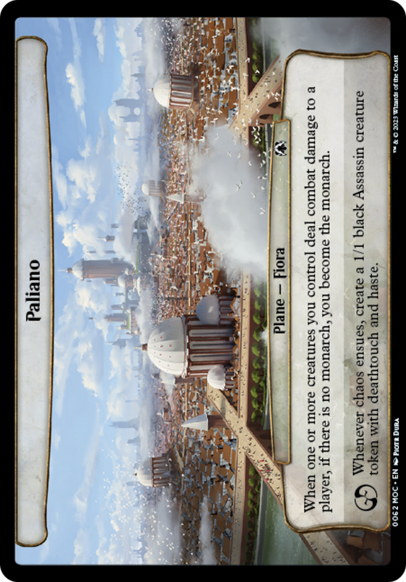(Oversized Plane) Paliano [March of the Machine Commander Planes]