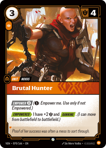 front of card Brutal Hunter [Vendetta] 070/166