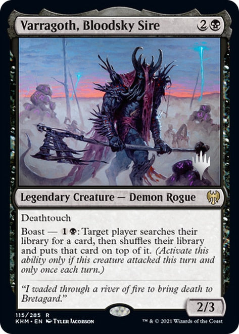 Varragoth, Bloodsky Sire (Promo Pack) [Kaldheim Promo Pack]