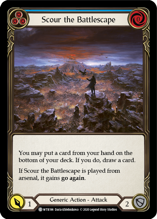 Scour the Battlescape (Blue) [U-WTR196] (Welcome to Rathe Unlimited) Unlimited Normal