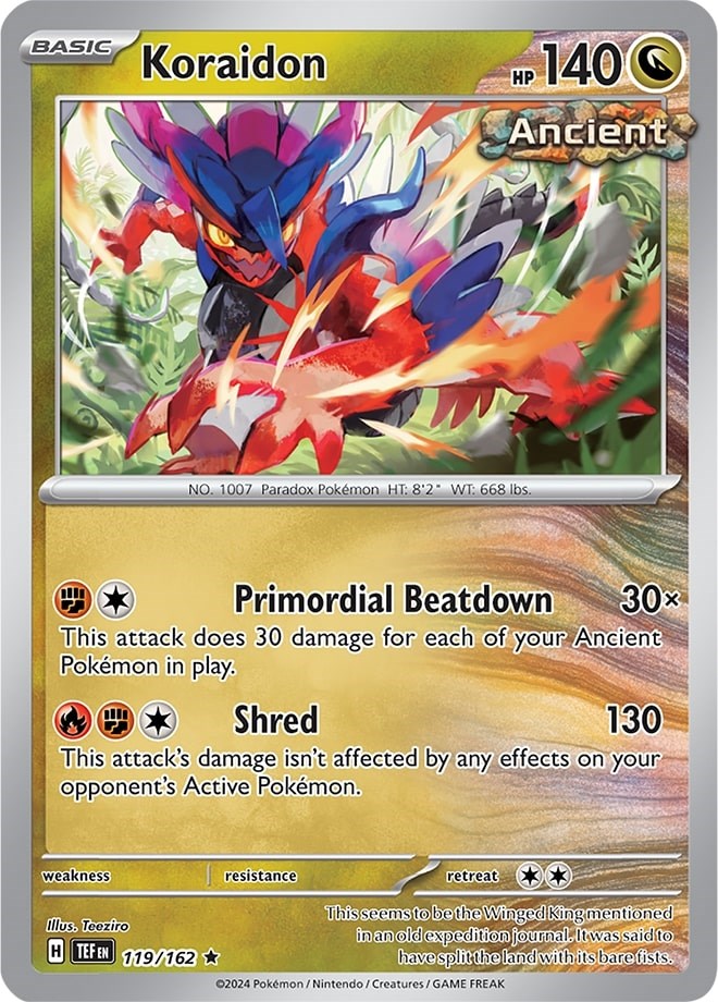Koraidon (119/162) (Scarlet & Violet: Temporal Forces) [Theme Deck Exclusive]