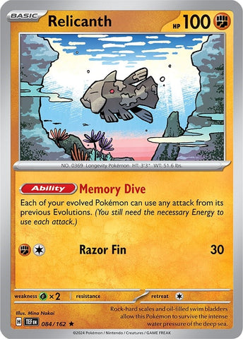 Relicanth (084/162) (Scarlet & Violet: Temporal Forces) [Theme Deck Exclusive]