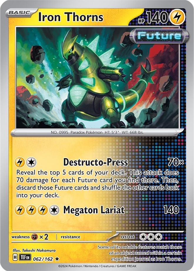 Iron Thorns (062/162) (Scarlet & Violet: Temporal Forces) [Theme Deck Exclusive]