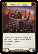 Warmonger's Recital (Yellow) [U-MON300-RF] (Monarch Unlimited) Unlimited Rainbow Foil