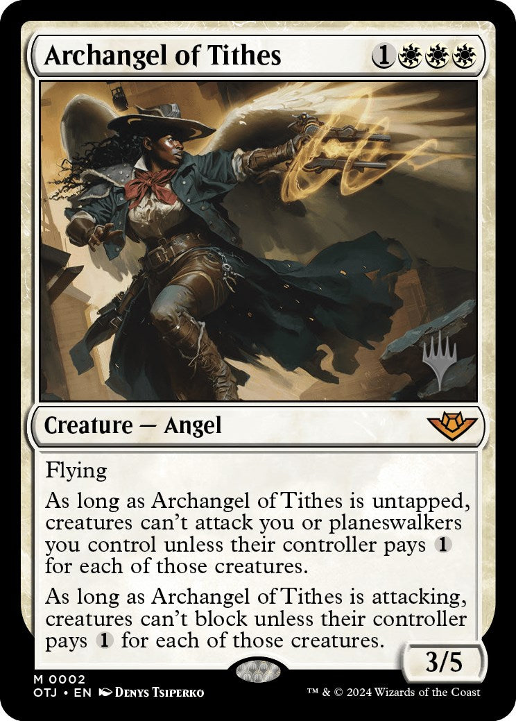 Archangel of Tithes (Promo Pack) [Outlaws of Thunder Junction Promo Pack]