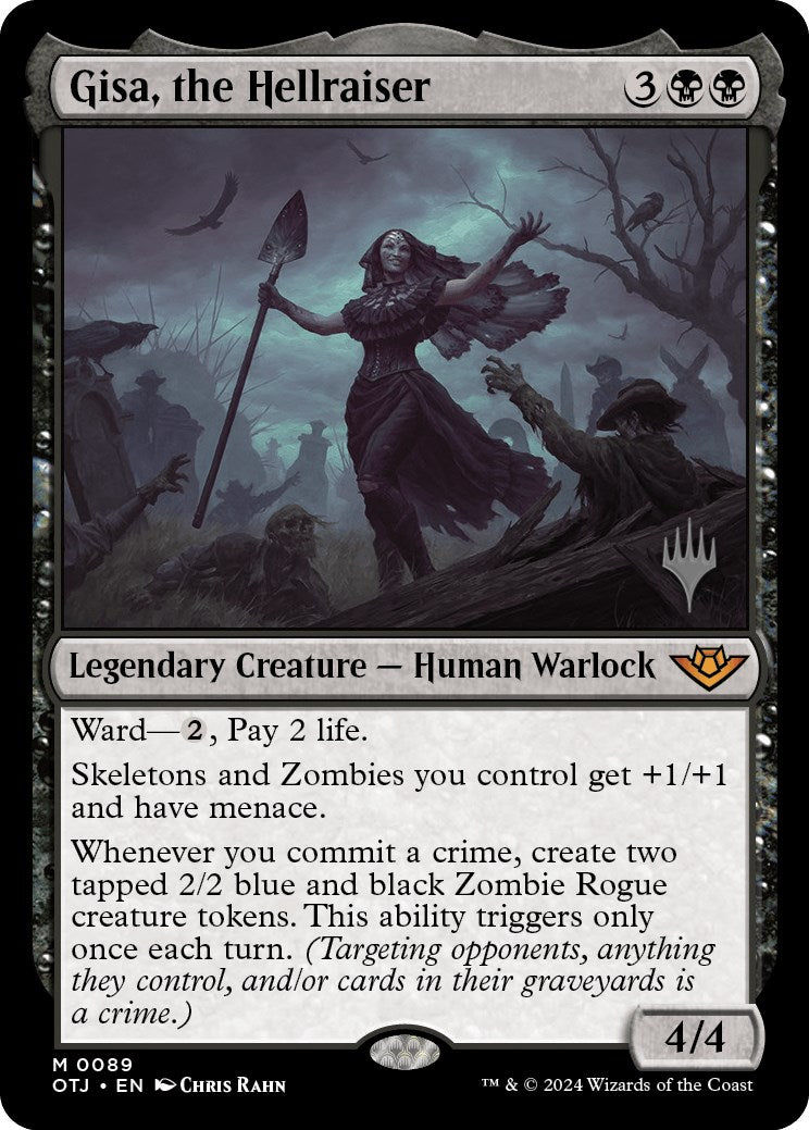 Gisa, the Hellraiser (Promo Pack) [Outlaws of Thunder Junction Promo Pack]