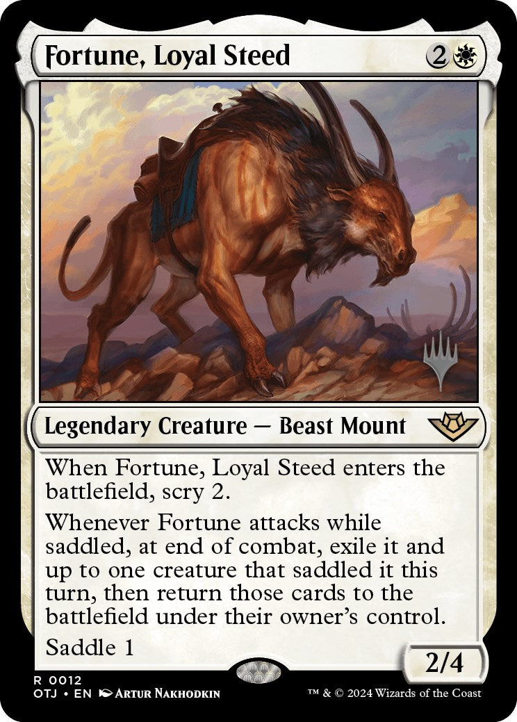Fortune, Loyal Steed (Promo Pack) [Outlaws of Thunder Junction Promo Pack]