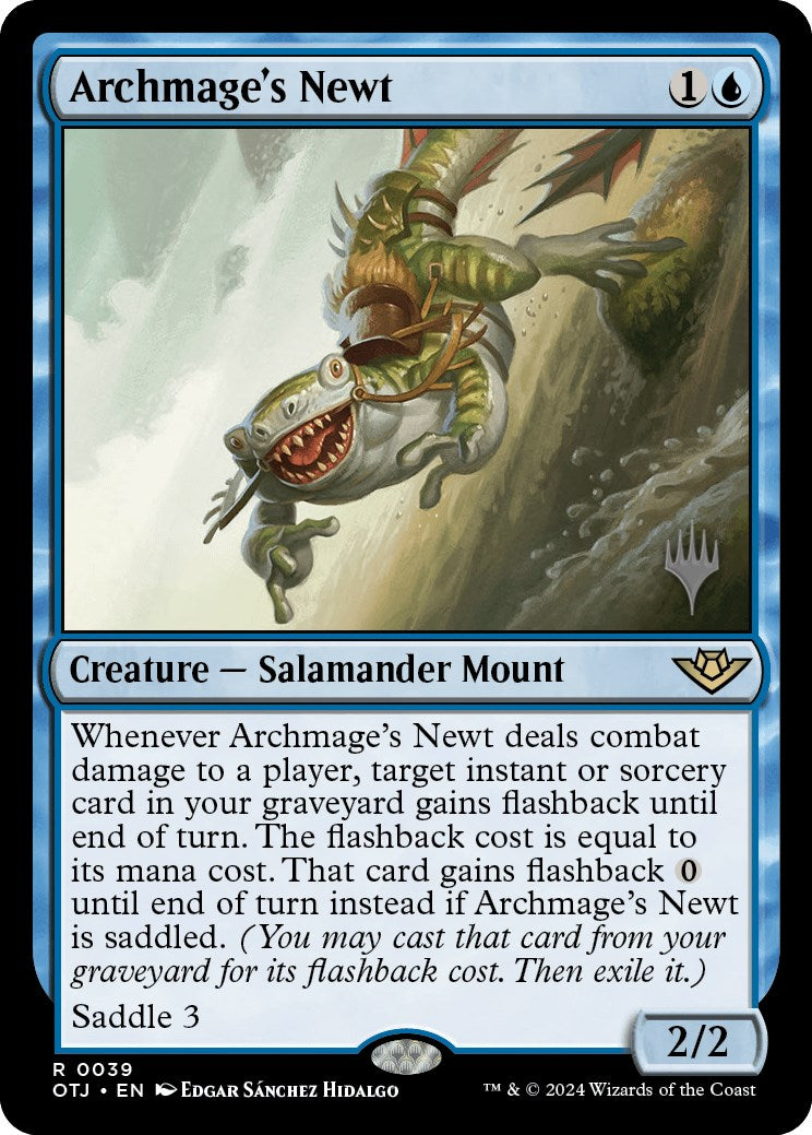 Archmage's Newt (Promo Pack) [Outlaws of Thunder Junction Promo Pack]