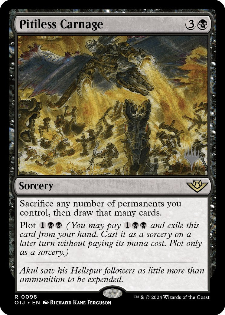 Pitiless Carnage (Promo Pack) [Outlaws of Thunder Junction Promo Pack]