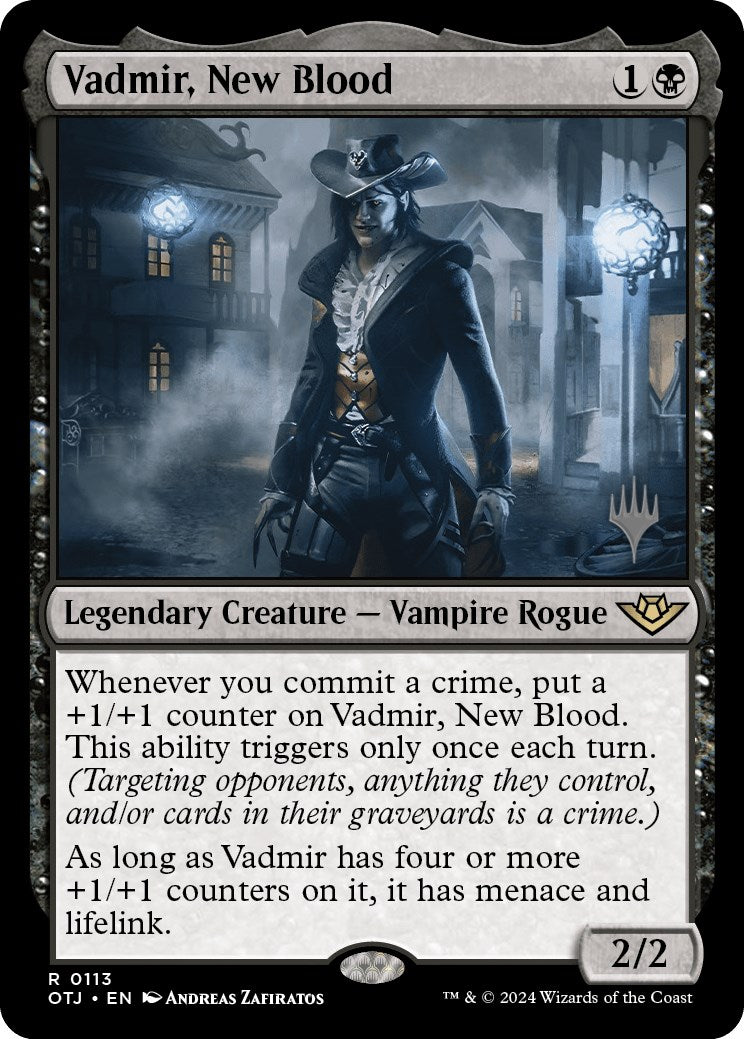 Vadmir, New Blood (Promo Pack) [Outlaws of Thunder Junction Promo Pack]