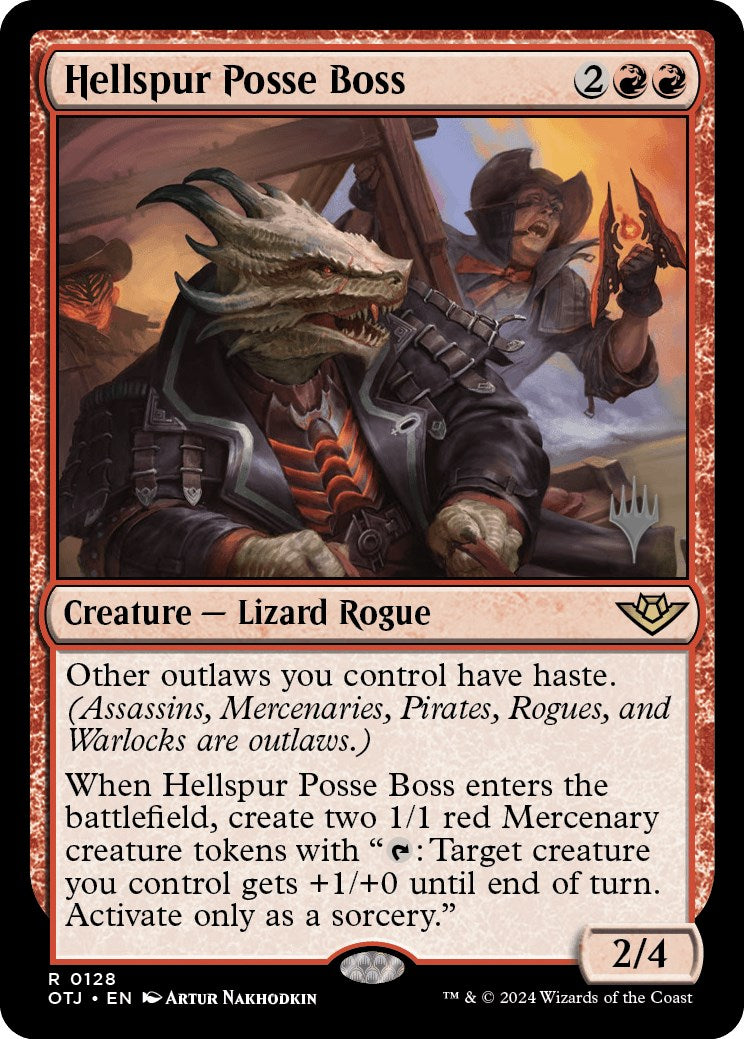 Hellspur Posse Boss (Promo Pack) [Outlaws of Thunder Junction Promo Pack]