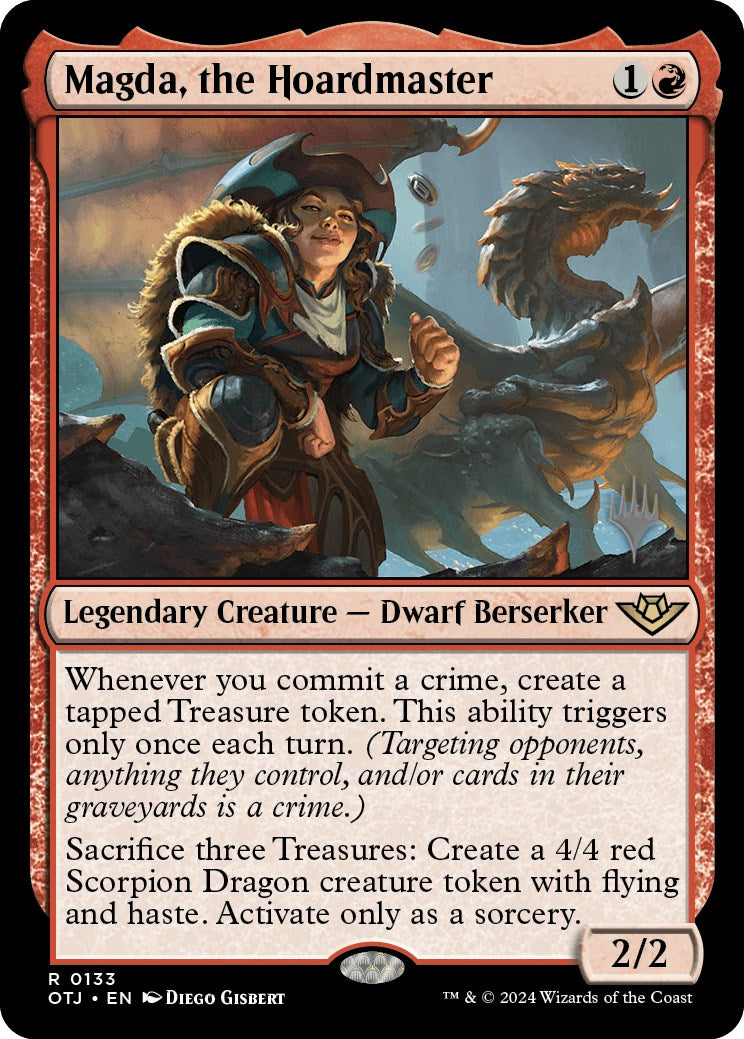 Magda, the Hoardmaster (Promo Pack) [Outlaws of Thunder Junction Promo Pack]