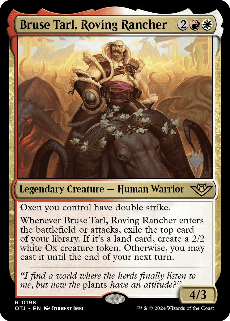 Bruse Tarl, Roving Rancher (Promo Pack) [Outlaws of Thunder Junction Promo Pack]