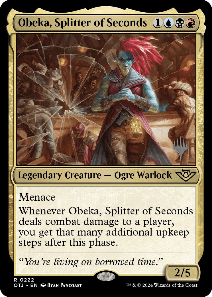 Obeka, Splitter of Seconds (Promo Pack) [Outlaws of Thunder Junction Promo Pack]