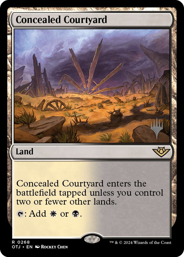 Concealed Courtyard (Promo Pack) [Outlaws of Thunder Junction Promo Pack]