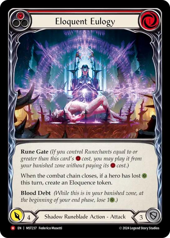 Eloquent Eulogy [MST237] (Part the Mistveil) Rainbow Foil