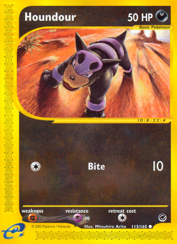 Houndour (113/165) [Expedition: E-Card Base Set]