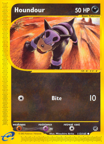 Houndour (113/165) [Expedition: E-Card Base Set]