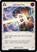 Lightning Press (Yellow) [U-ELE184] (Tales of Aria Unlimited) Unlimited Rainbow Foil