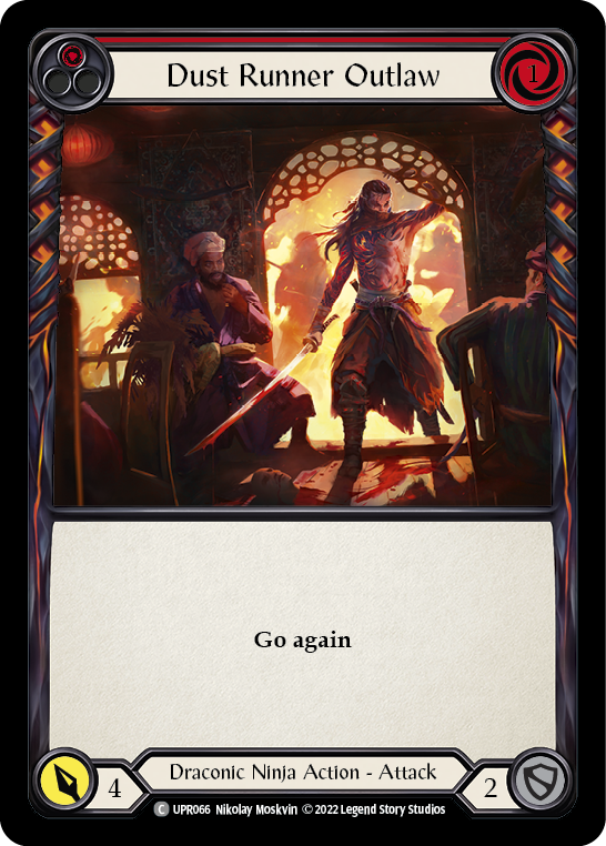 Dust Runner Outlaw (Red) [UPR066] (Uprising) Rainbow Foil