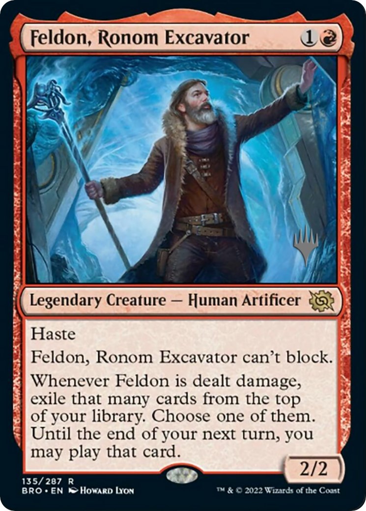 Feldon, Ronom Excavator (Promo Pack) [The Brothers' War Promo Pack]