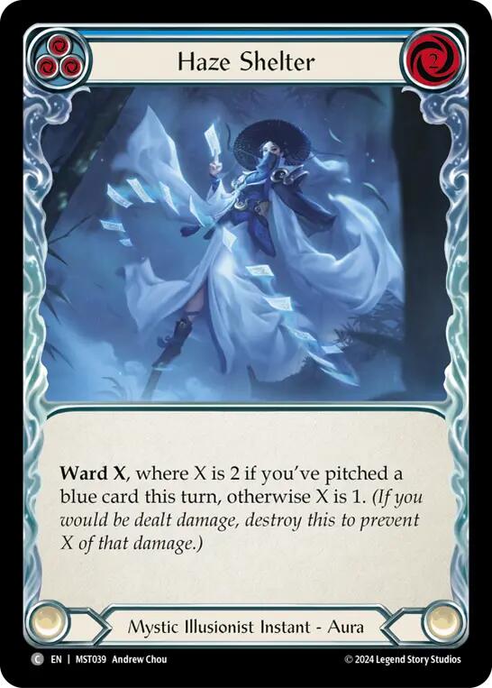 Haze Shelter (Blue) [MST039] (Part the Mistveil) Rainbow Foil