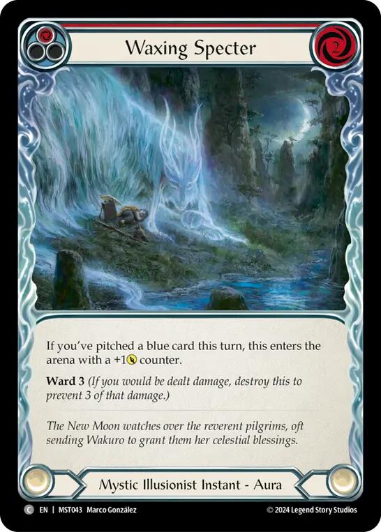 Waxing Specter (Red) [MST043] (Part the Mistveil) Rainbow Foil