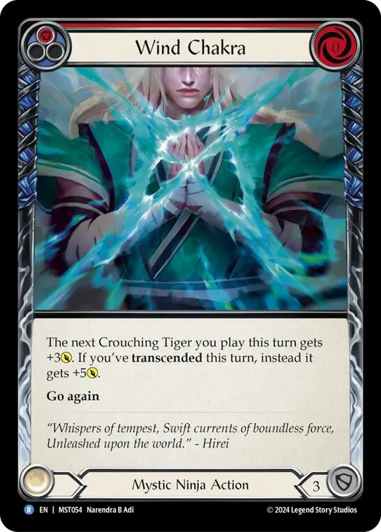 Wind Chakra (Red) [MST054] (Part the Mistveil) Rainbow Foil