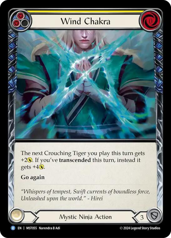 Wind Chakra (Yellow) [MST055] (Part the Mistveil) Rainbow Foil