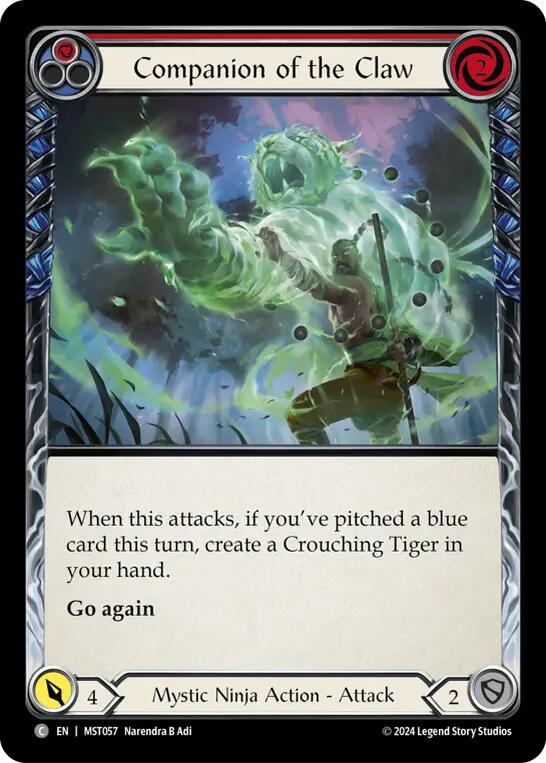 Companion of the Claw (Red) [MST057] (Part the Mistveil) Rainbow Foil