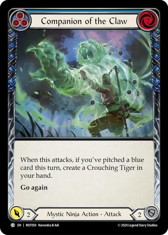 Companion of the Claw (Blue) [MST059] (Part the Mistveil) Rainbow Foil