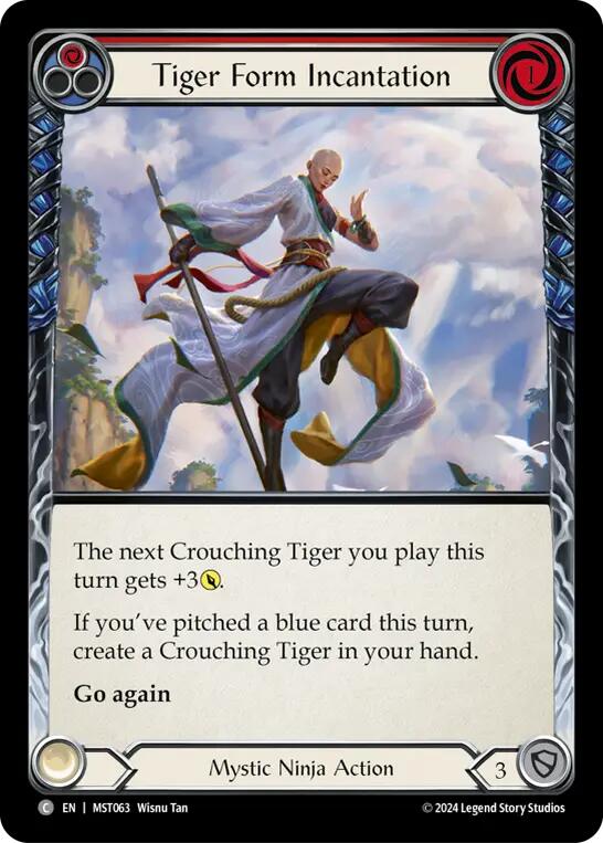 Tiger Form Incantation (Red) [MST063] (Part the Mistveil) Rainbow Foil