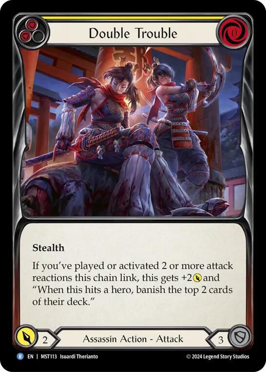 Double Trouble (Yellow) [MST113] (Part the Mistveil) Rainbow Foil