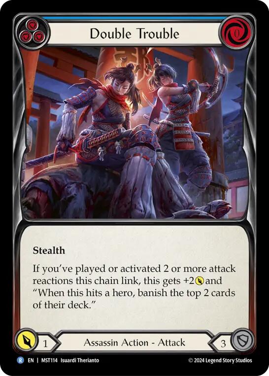 Double Trouble (Blue) [MST114] (Part the Mistveil) Rainbow Foil