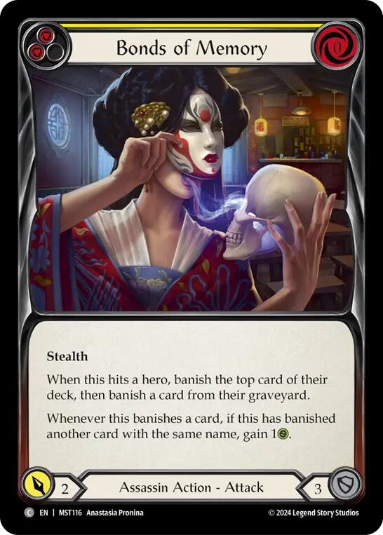 Bonds of Memory (Yellow) [MST116] (Part the Mistveil) Rainbow Foil