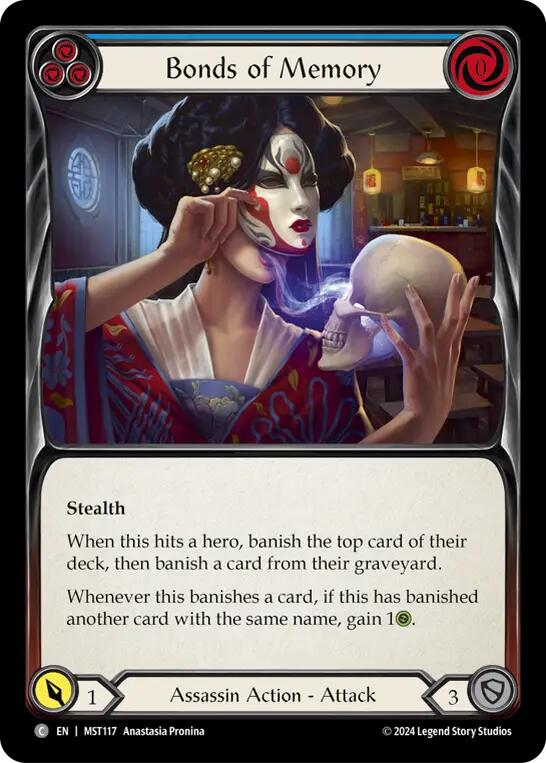 Bonds of Memory (Blue) [MST117] (Part the Mistveil) Rainbow Foil