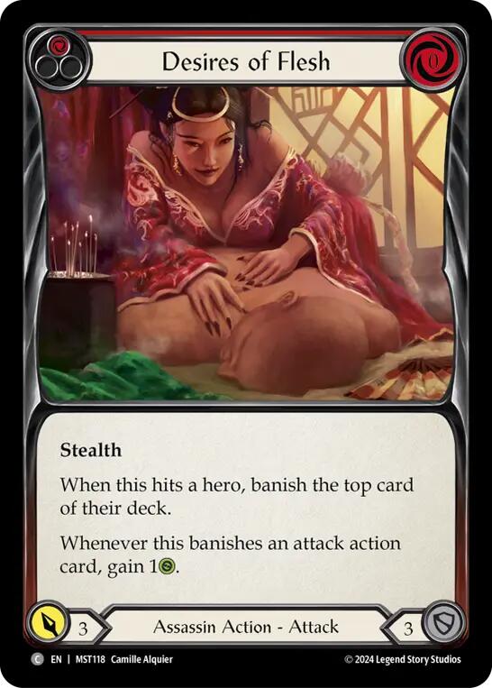 Desires of Flesh (Red) [MST118] (Part the Mistveil) Rainbow Foil