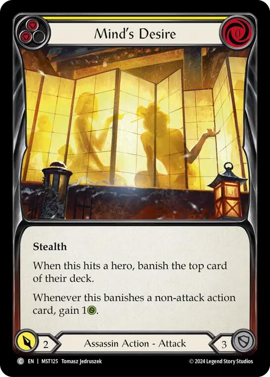 Mind's Desire (Yellow) [MST125] (Part the Mistveil) Rainbow Foil